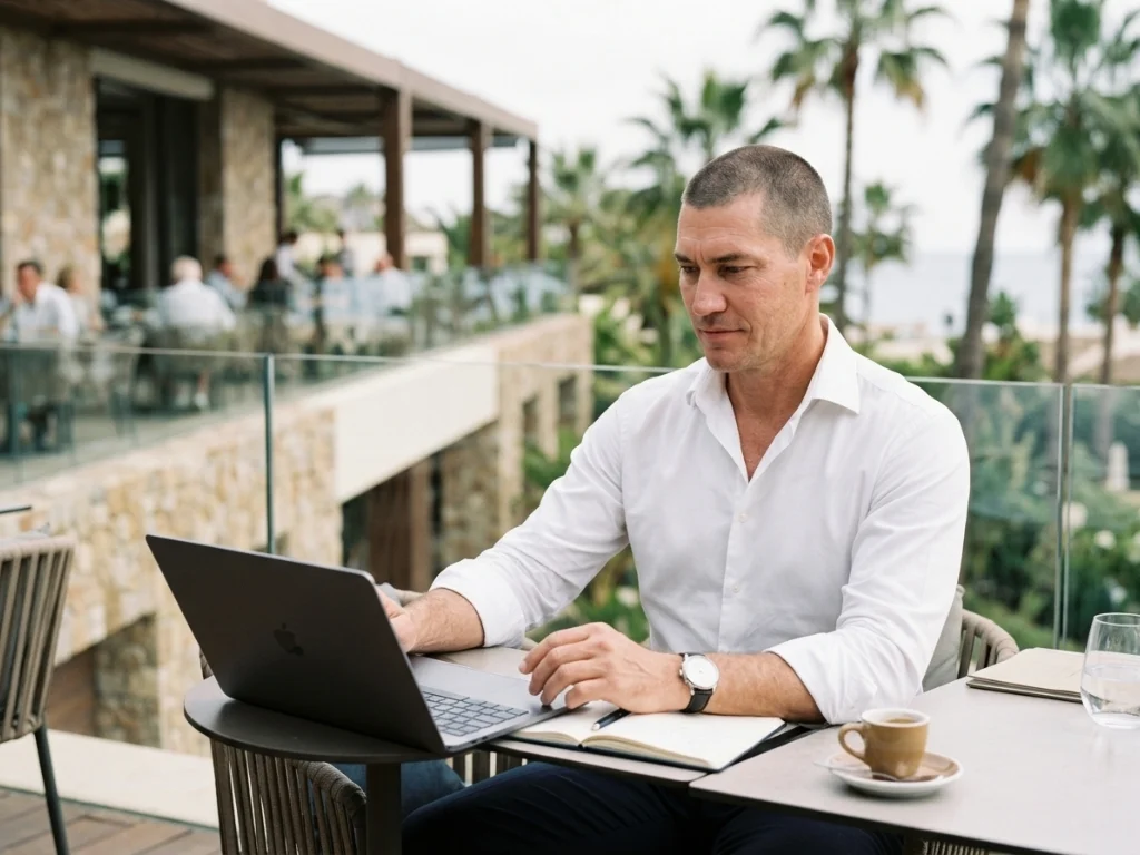 Consultor SEO analizando estrategias de captación digital para el sector de lujo en la Costa del Sol